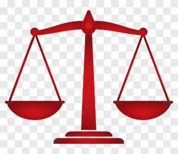 Red Scales Of Justice PNG