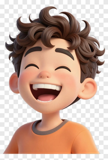 Happy Cartoon Boy Smiling PNG