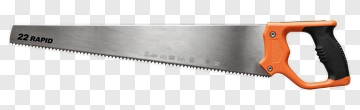 Hand Saw With Orange Handle PNG