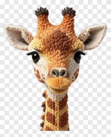 Felt Giraffe PNG