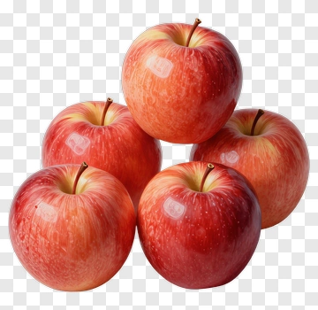 Red Apples Stacked Together PNG