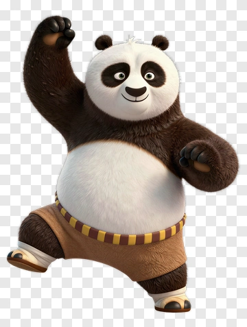 Cartoon Panda Dancing PNG