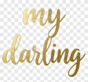 My Darling Text Design PNG