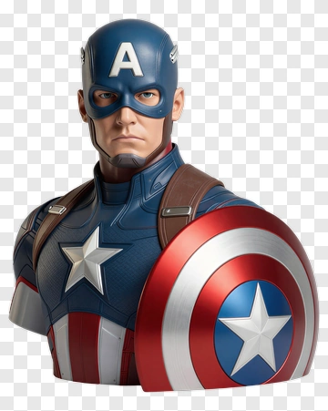 Captain America Bust PNG