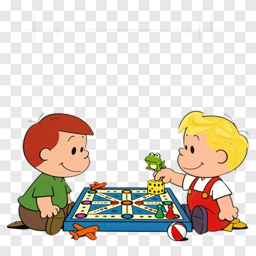 Children Playing A Board Game PNG