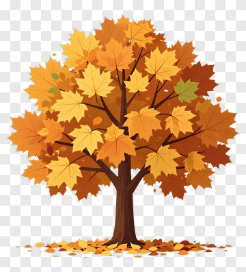 Colorful Autumn Tree PNG
