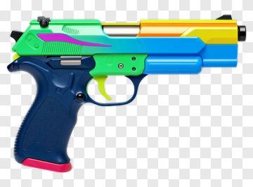 Colorful Toy Pistol PNG