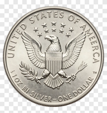 United States Silver Dollar Coin PNG