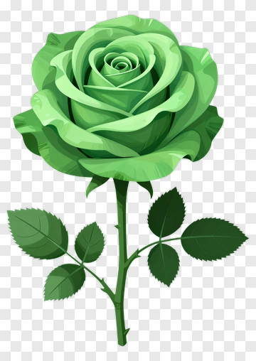 Green Rose PNG