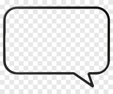 Speech Bubble Outline PNG