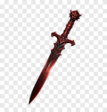 Red Fantasy Sword PNG