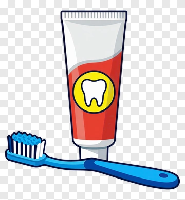 Toothpaste Tube And Toothbrush PNG