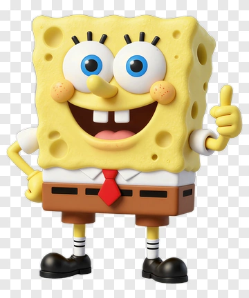 Spongebob Squarepants Giving A Thumbs Up PNG
