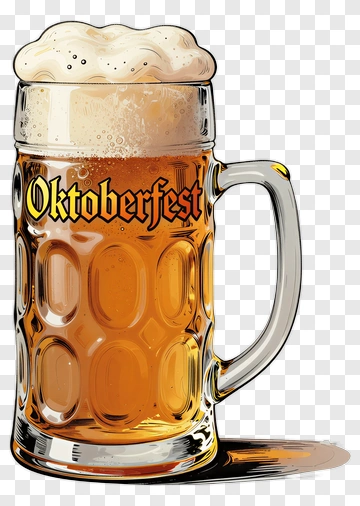 Oktoberfest Beer Mug PNG