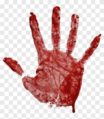 Red Handprint PNG