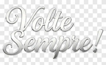 Volte Sempre Text Design PNG