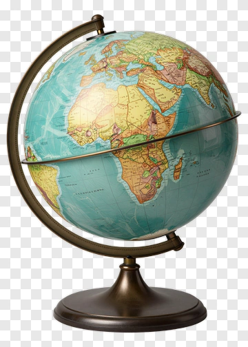Globe On Stand PNG
