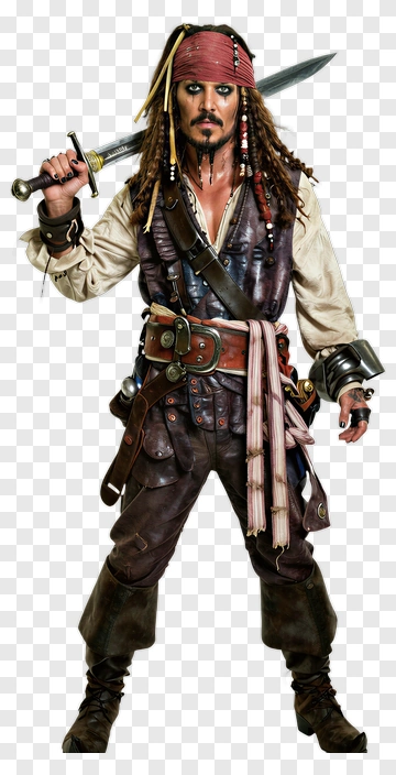Pirate Holding A Sword PNG