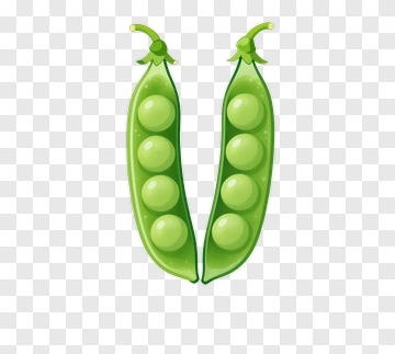 Green Peas In A Pod PNG