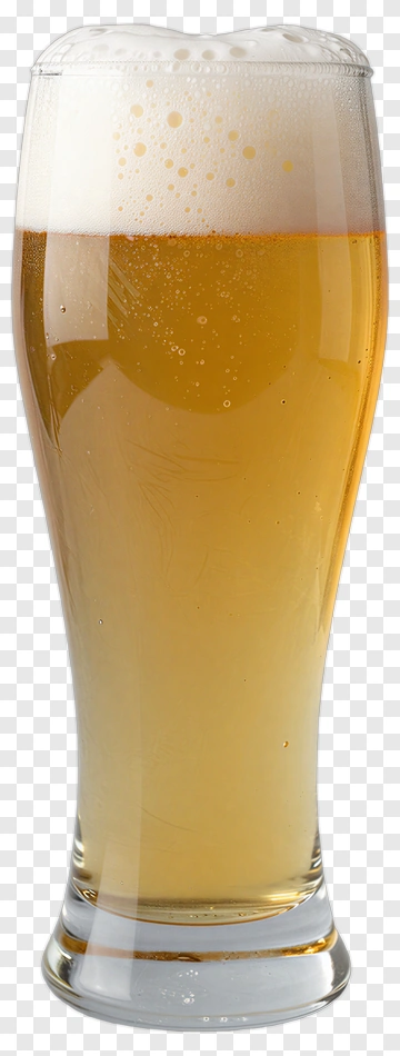 Glass Of Beer With Foam PNG