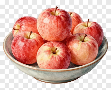 Bowl Of Red Apples PNG