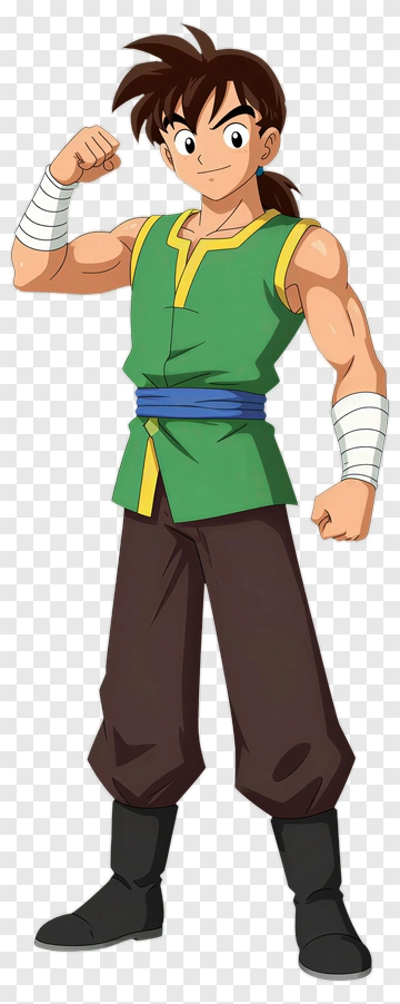 Cartoon Character Flexing Muscles PNG