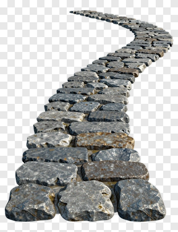 Curved Stone Pathway PNG