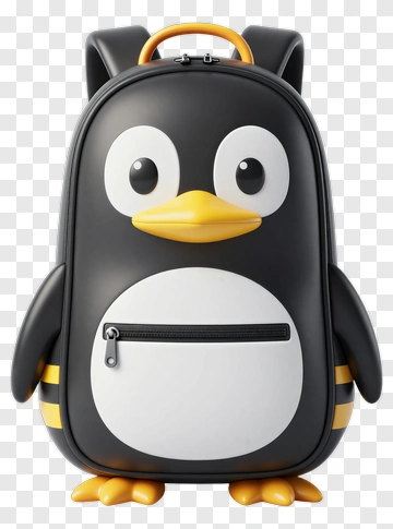 Penguin Backpack PNG