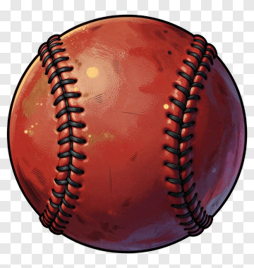 Baseball With Stitched Detailing PNG