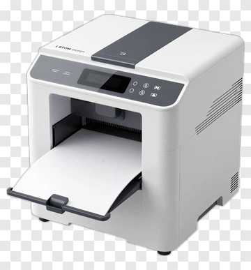 Modern Printer With Paper Output PNG