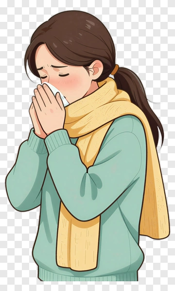 Woman Covering Face With Hands PNG