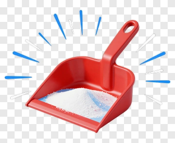 Red Scoop With White Powder PNG