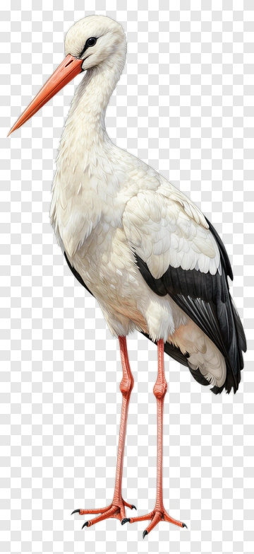 Stork Standing On Two Legs PNG