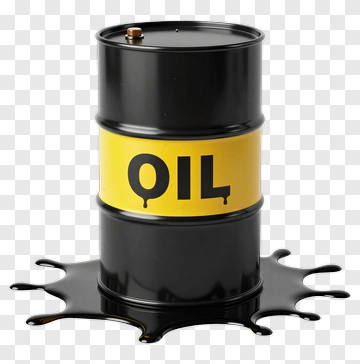 Oil Barrel With Spill PNG