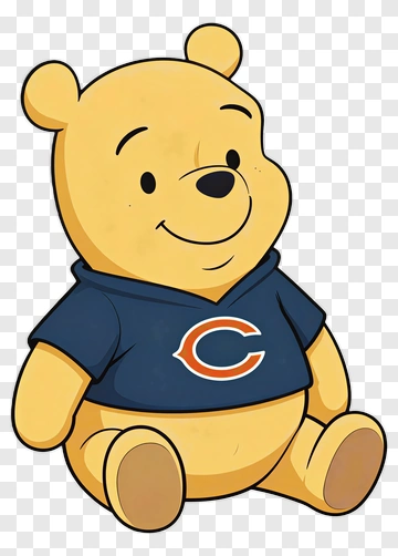 Cartoon Bear Wearing A Blue Hoodie PNG