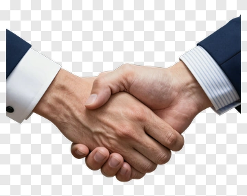 Handshake Between Two Businessmen PNG