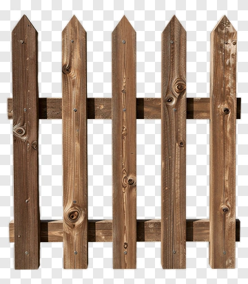 Wooden Fence Panel PNG