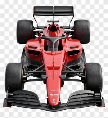 Red Formula One Racing Car PNG