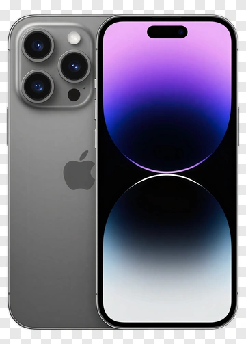 Apple Iphone 14 Pro Max In Space Black PNG