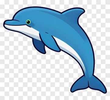 Cartoon Dolphin PNG