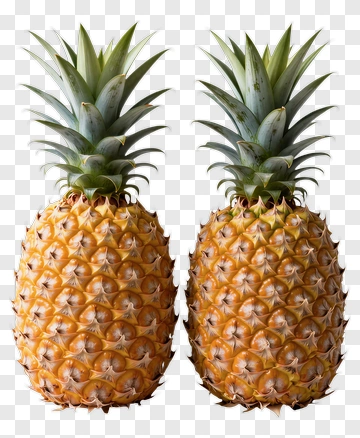 Two Fresh Pineapples PNG