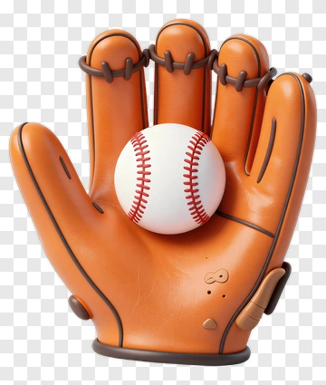 Baseball Glove With A Ball PNG