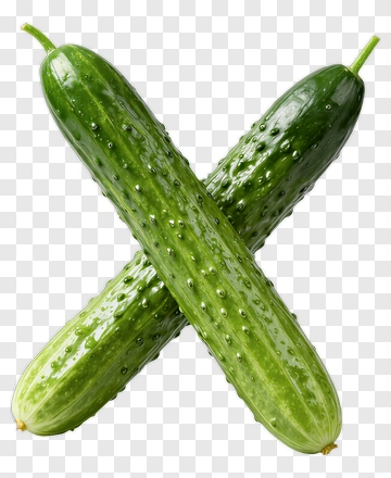 Crossed Cucumbers PNG