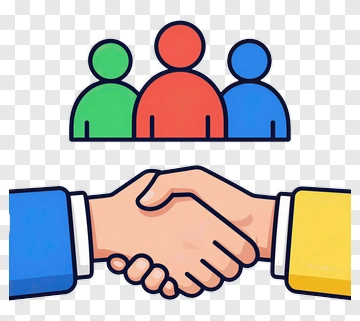 Business Team Shaking Hands PNG