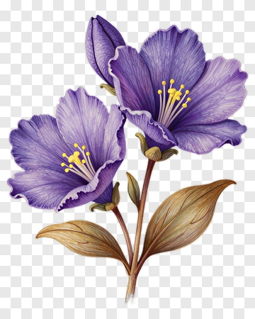 Purple Flower Bouquet PNG