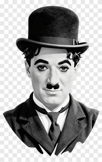 Vintage Portrait Of A Silent Film Actor PNG