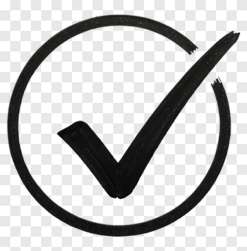 Black Check Mark In Circle PNG