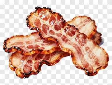 Cooked Bacon Strips PNG