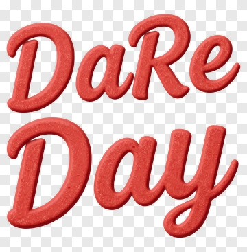 Dare Day Text Decoration PNG