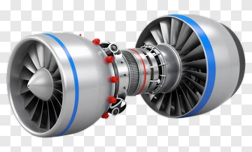 3D Jet Engine PNG
